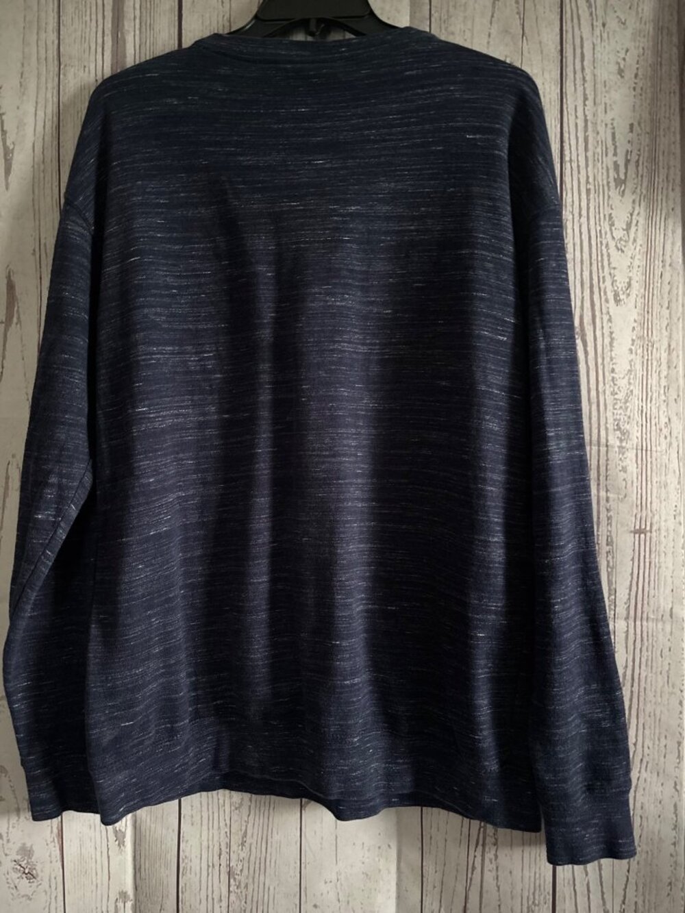 LE Lake Okoboji Iowa Nostalgic Beach Navy Fleece Slipover Size Large - Picture 7 of 9